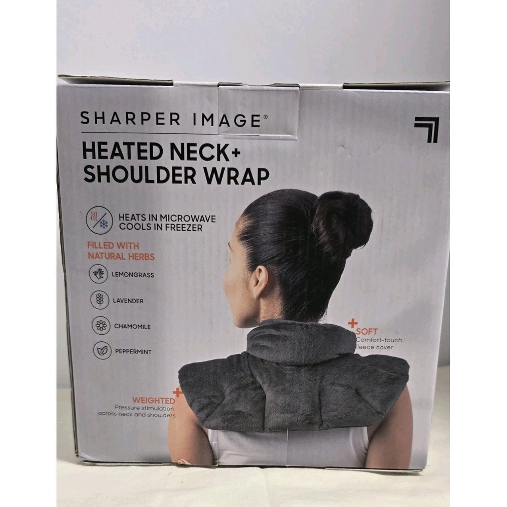 New - Sharper Image  Heated Neck and Shoulder‎ Wrap New in Box - Original